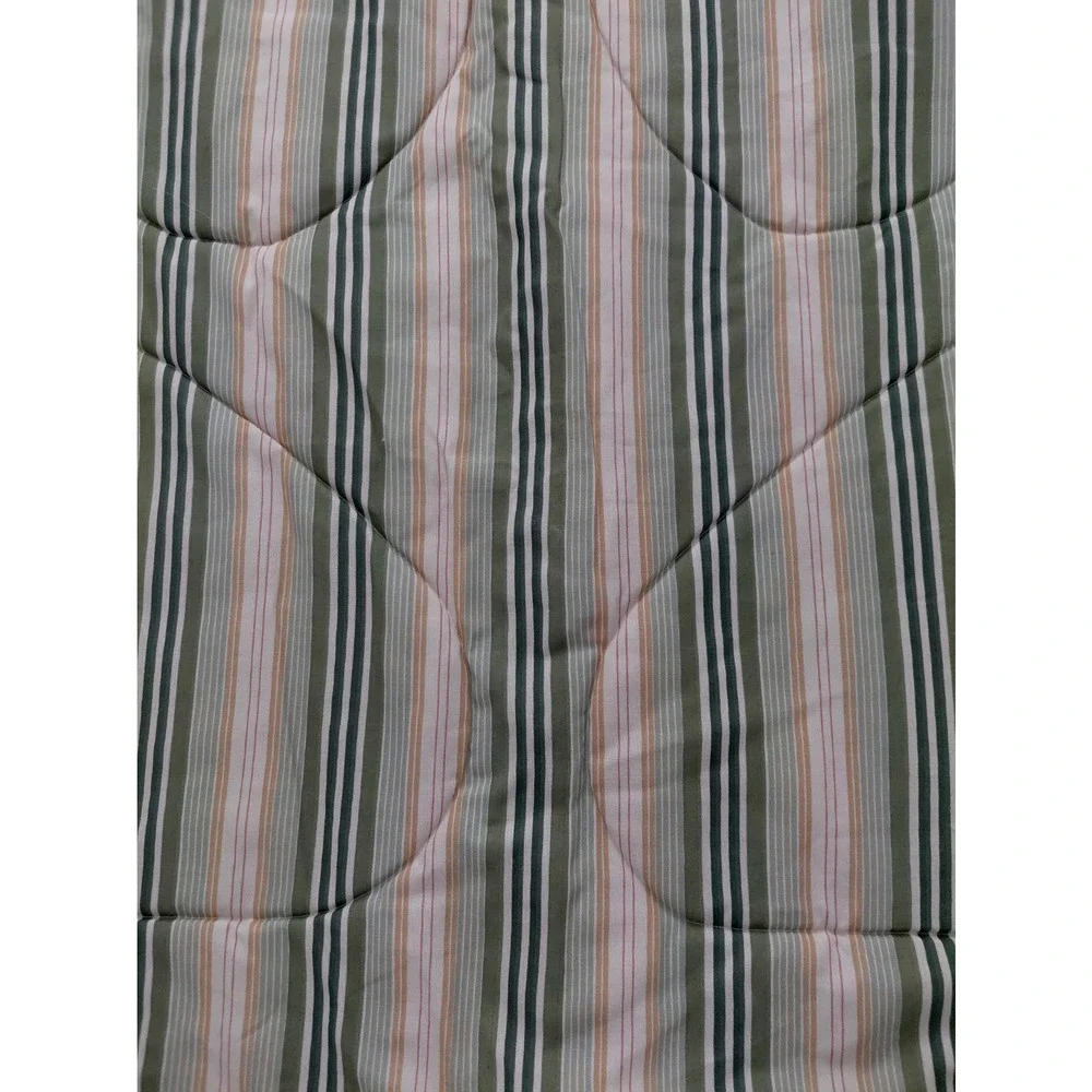VTG Dan River Comforter + Sham TWIN Set Green Shabby Cottage Grandma NEW Floral